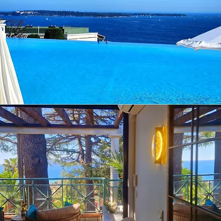 דירה Piscine, Vue Mer, Calme Et Luxe, Terrasse קאן